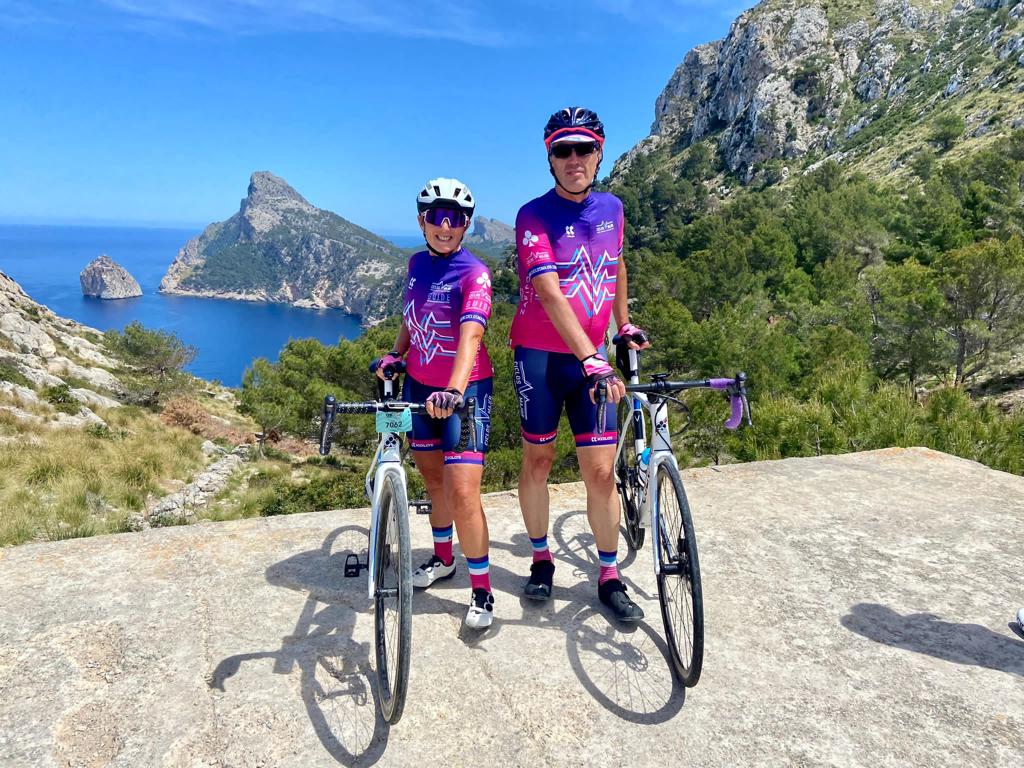 Antony, Liz and Darryl in Ciclos Major cycling kit